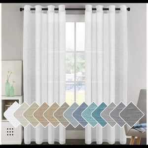 Window Treatments Linen Curtain Panels